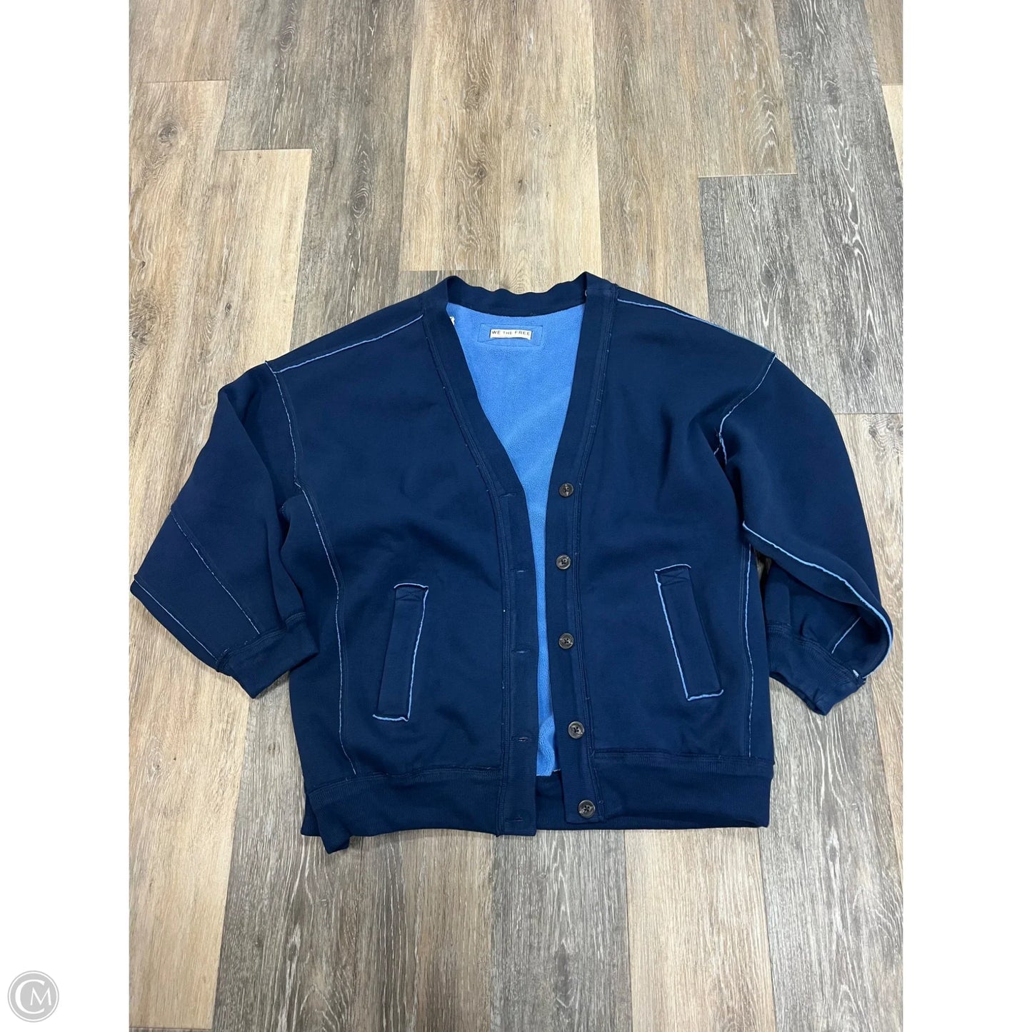 Sweater Cardigan By We The Free In Navy, Size: L