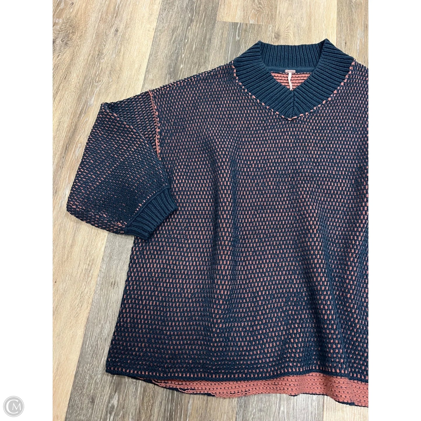 Sweater By Free People In Blue & Pink, Size: M