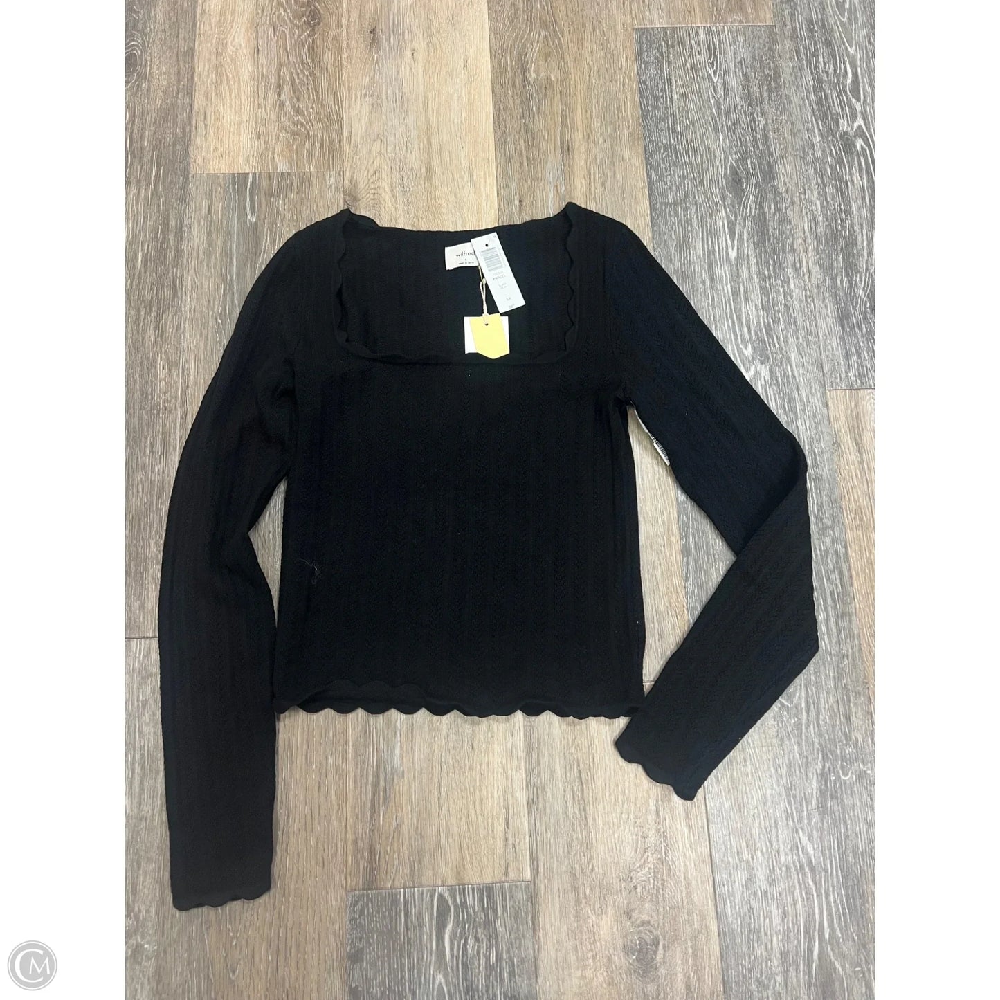 Top Long Sleeve By Wilfred In Black, Size: S