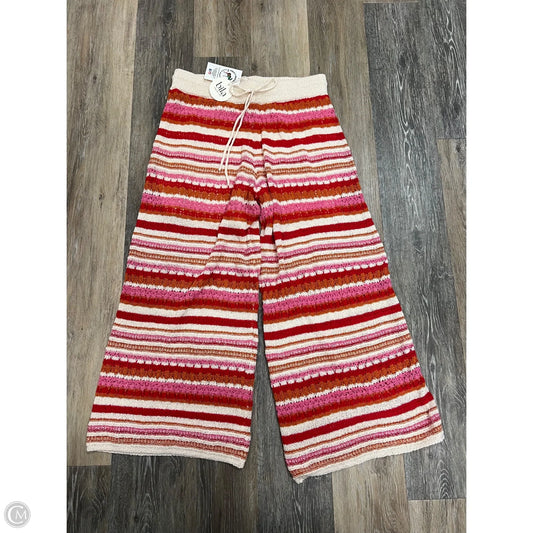 Pants Wide Leg By Bila In Pink & Red, Size: L