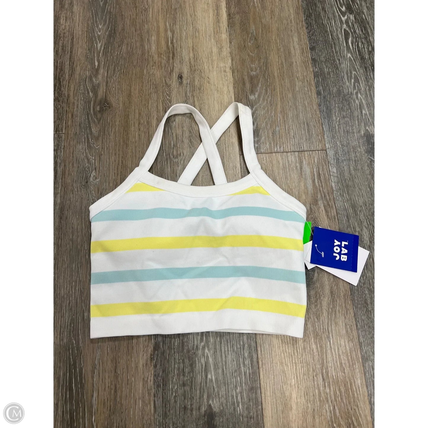 Athletic Tank Top By Joy Lab In Striped Pattern, Size: M