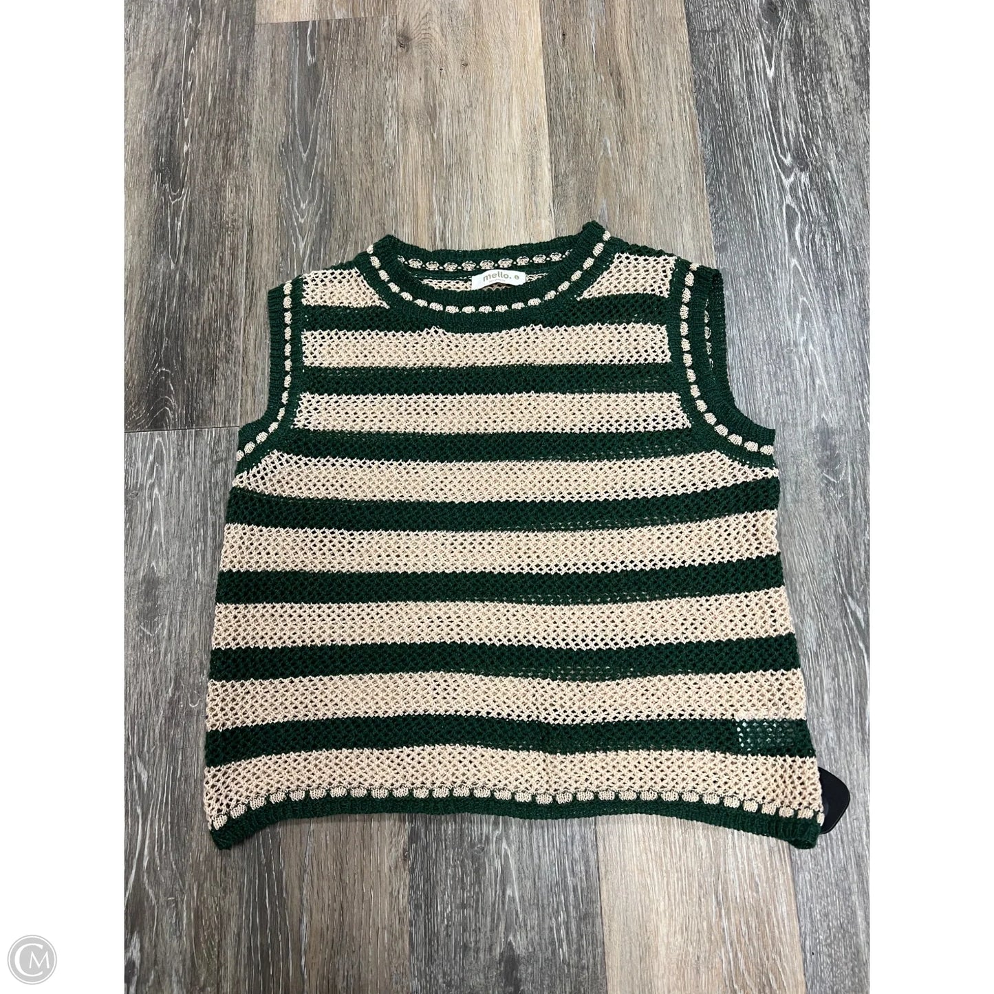 -Tank Top By Mello In Striped Pattern, Size: L