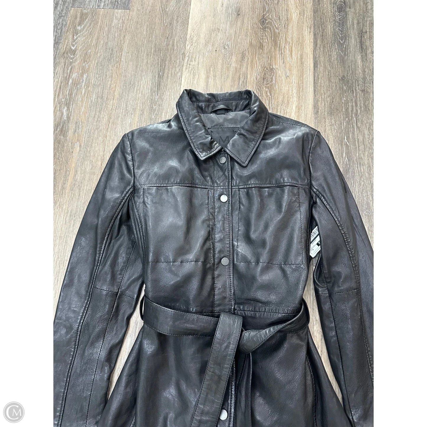 Jacket Leather By Mauritius In Black, Size: 6