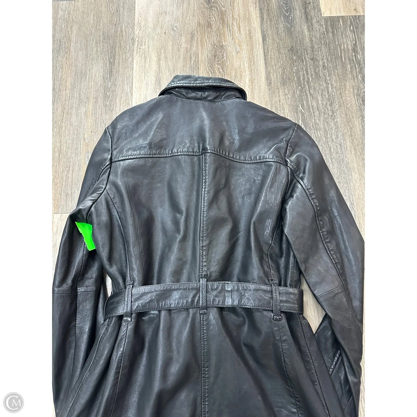 Jacket Leather By Mauritius In Black, Size: 6