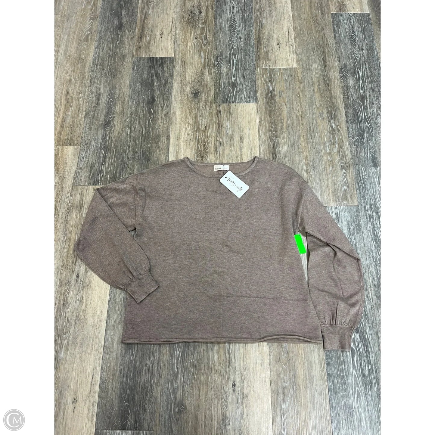 Sweater By Be Cool In Taupe, Size: M