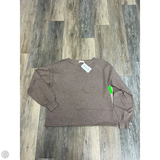 Sweater By Be Cool In Taupe, Size: M