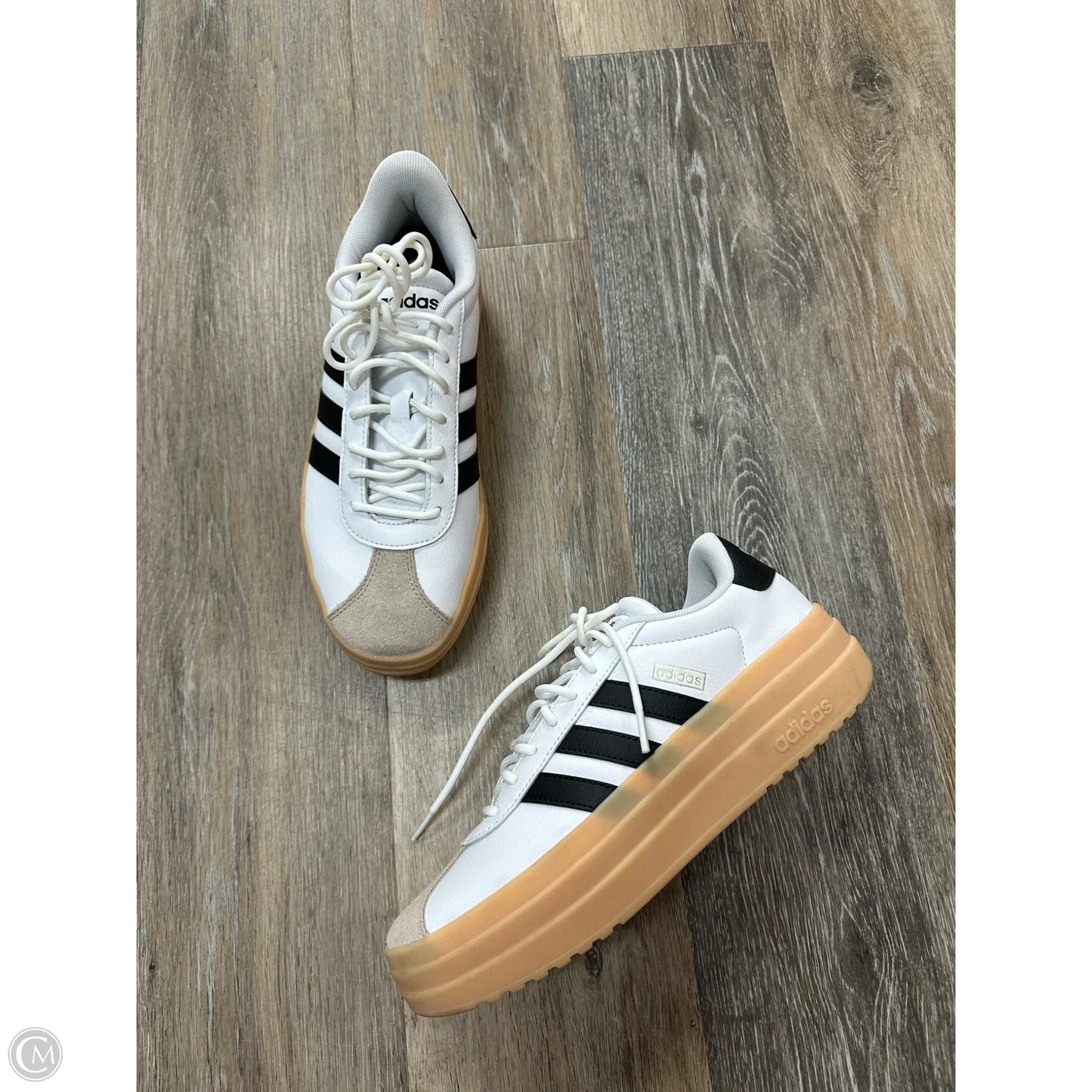 Shoes Sneakers Platform By Adidas In Black & White, Size: 8.5