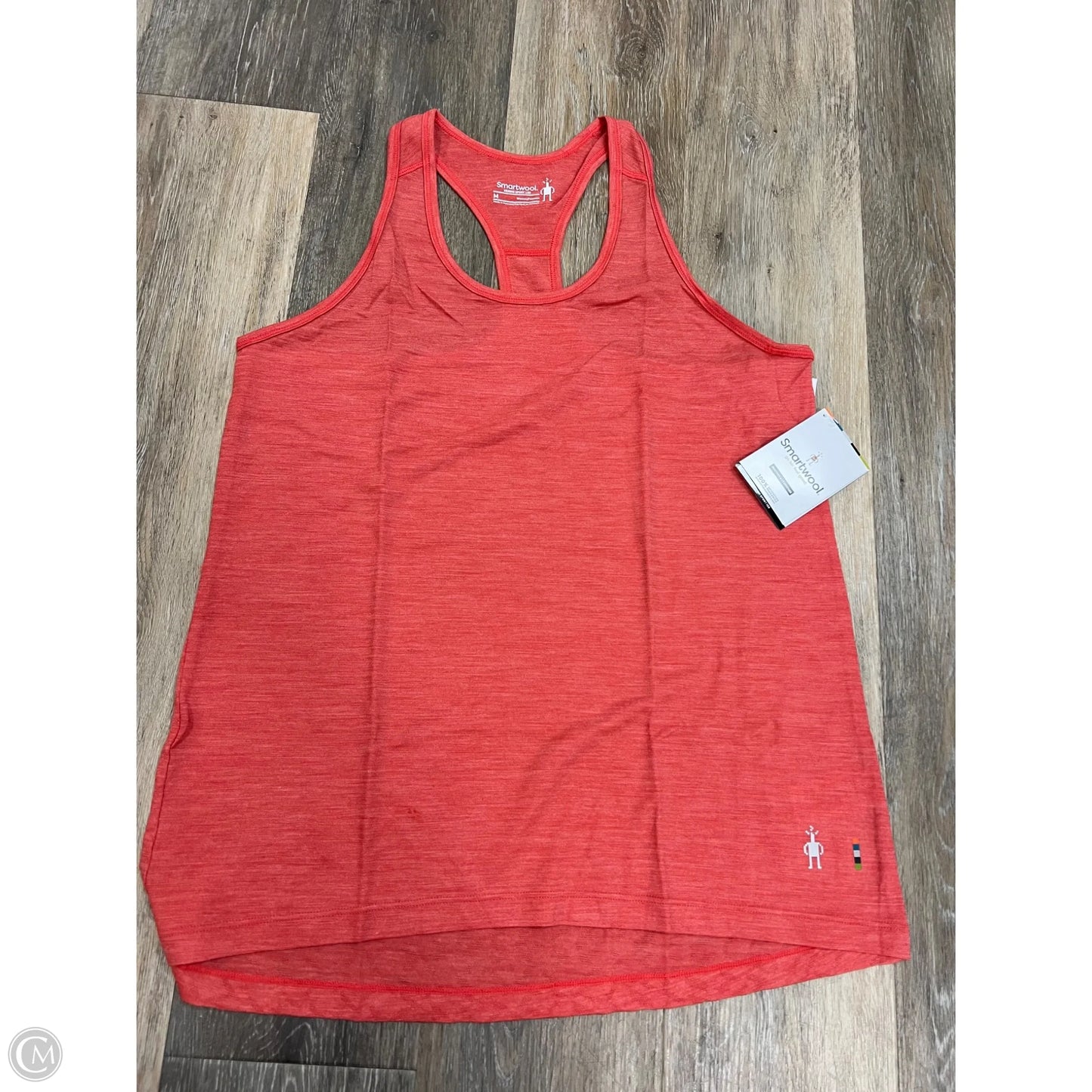 Athletic Tank Top By Smartwool In Coral, Size: M