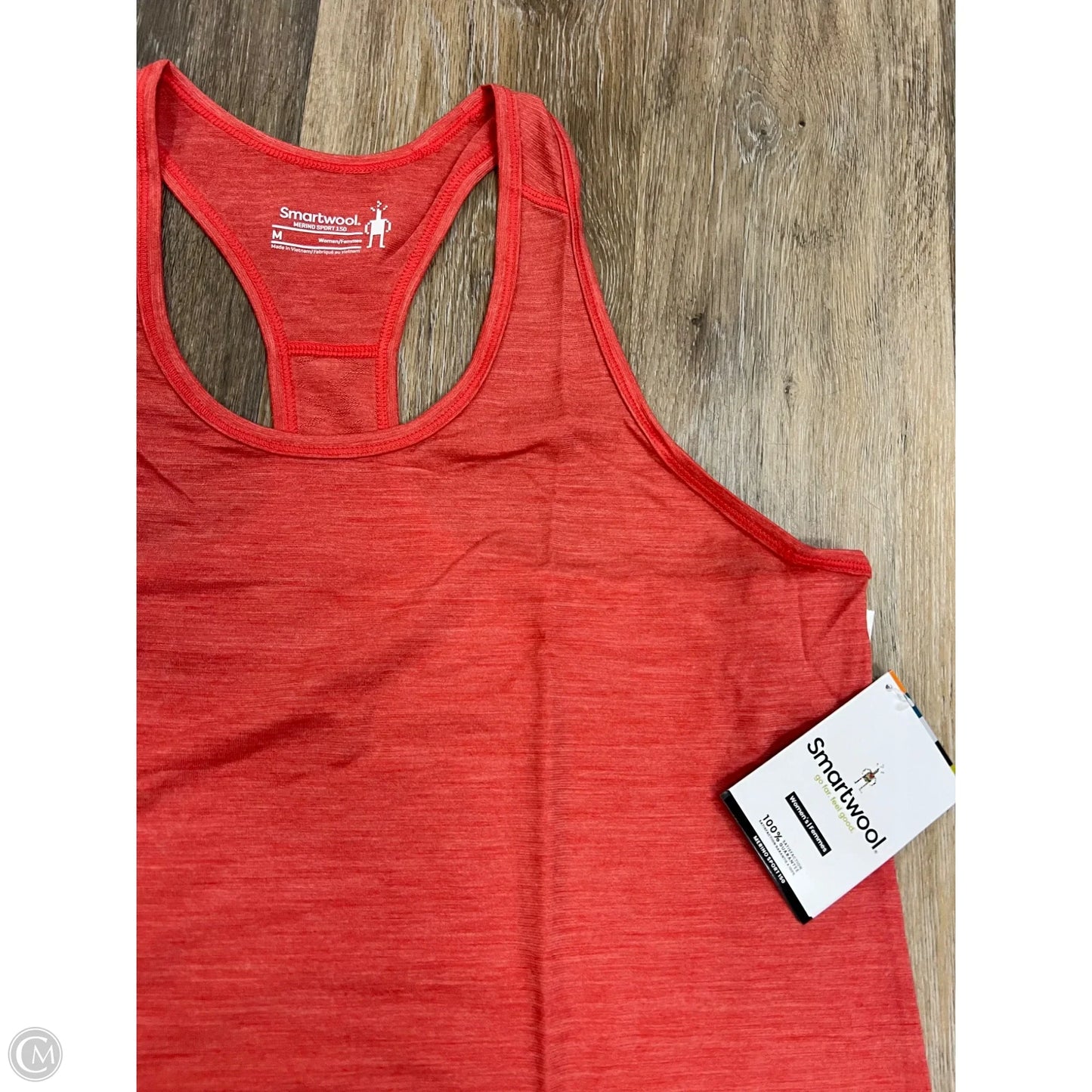 Athletic Tank Top By Smartwool In Coral, Size: M