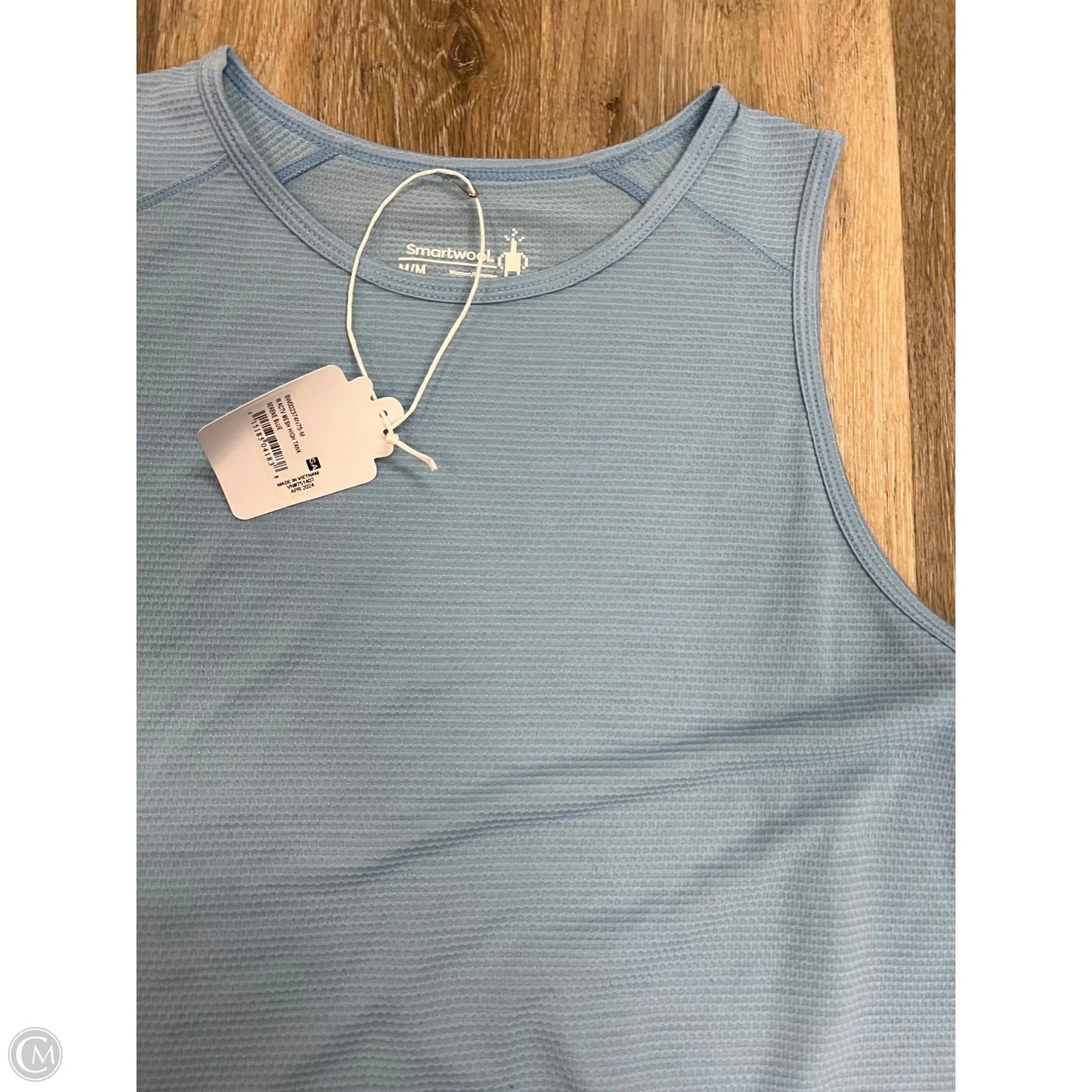 Athletic Tank Top By Smartwool In Blue, Size: M