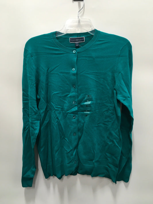 Teal Cardigan Karen Scott, Size M