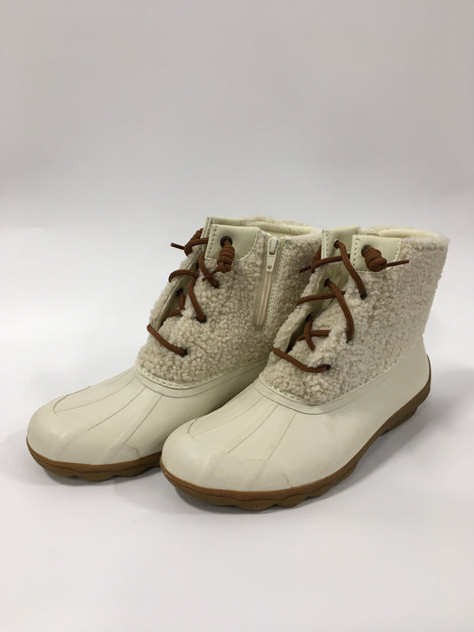 White Boots Snow Sperry, Size 8.5