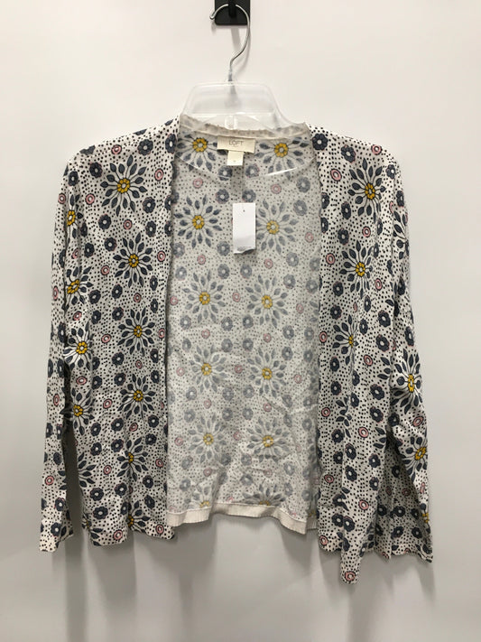 Floral Sweater Cardigan Loft, Size Xl