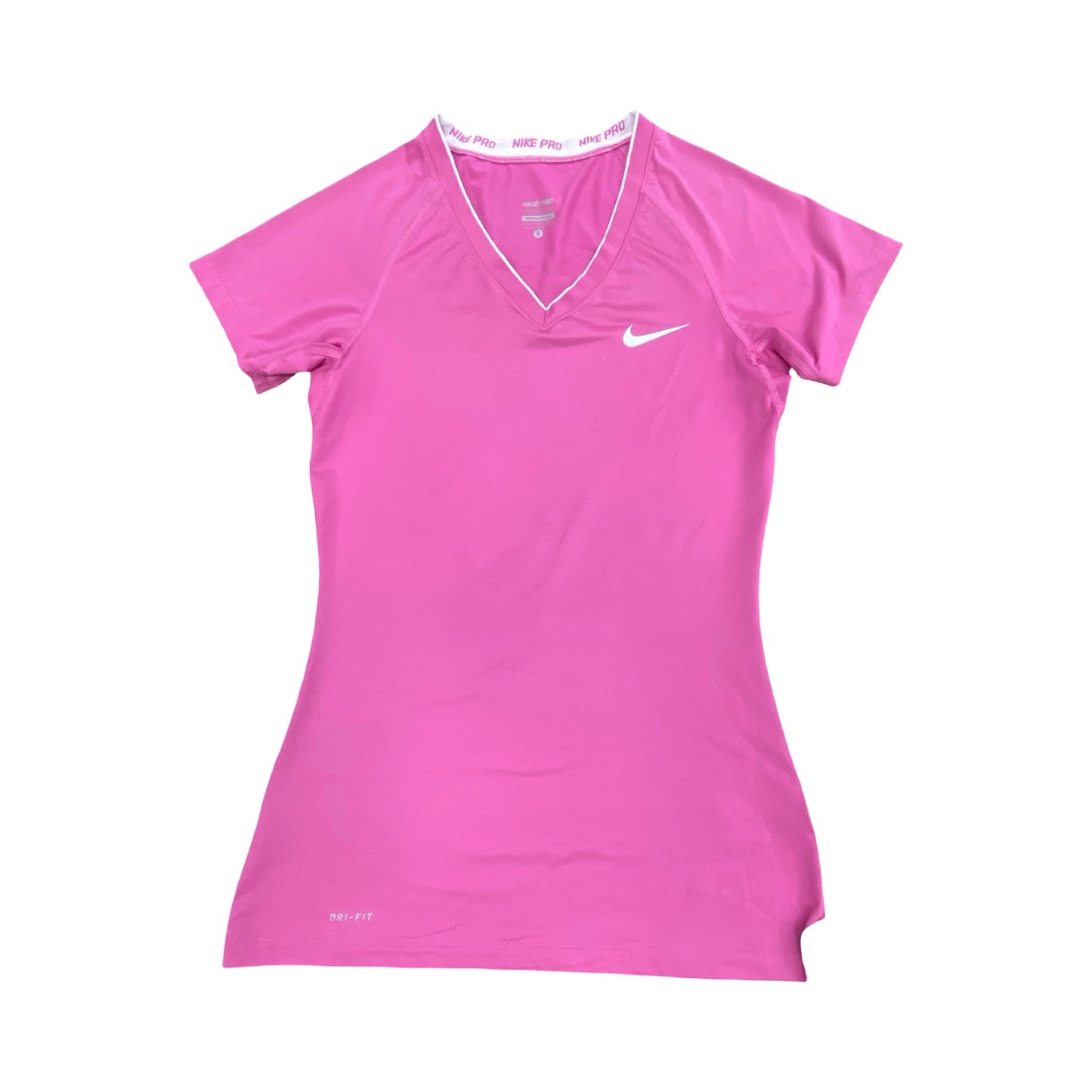 Athletic Top Ss By Nike In Pink, Size:S