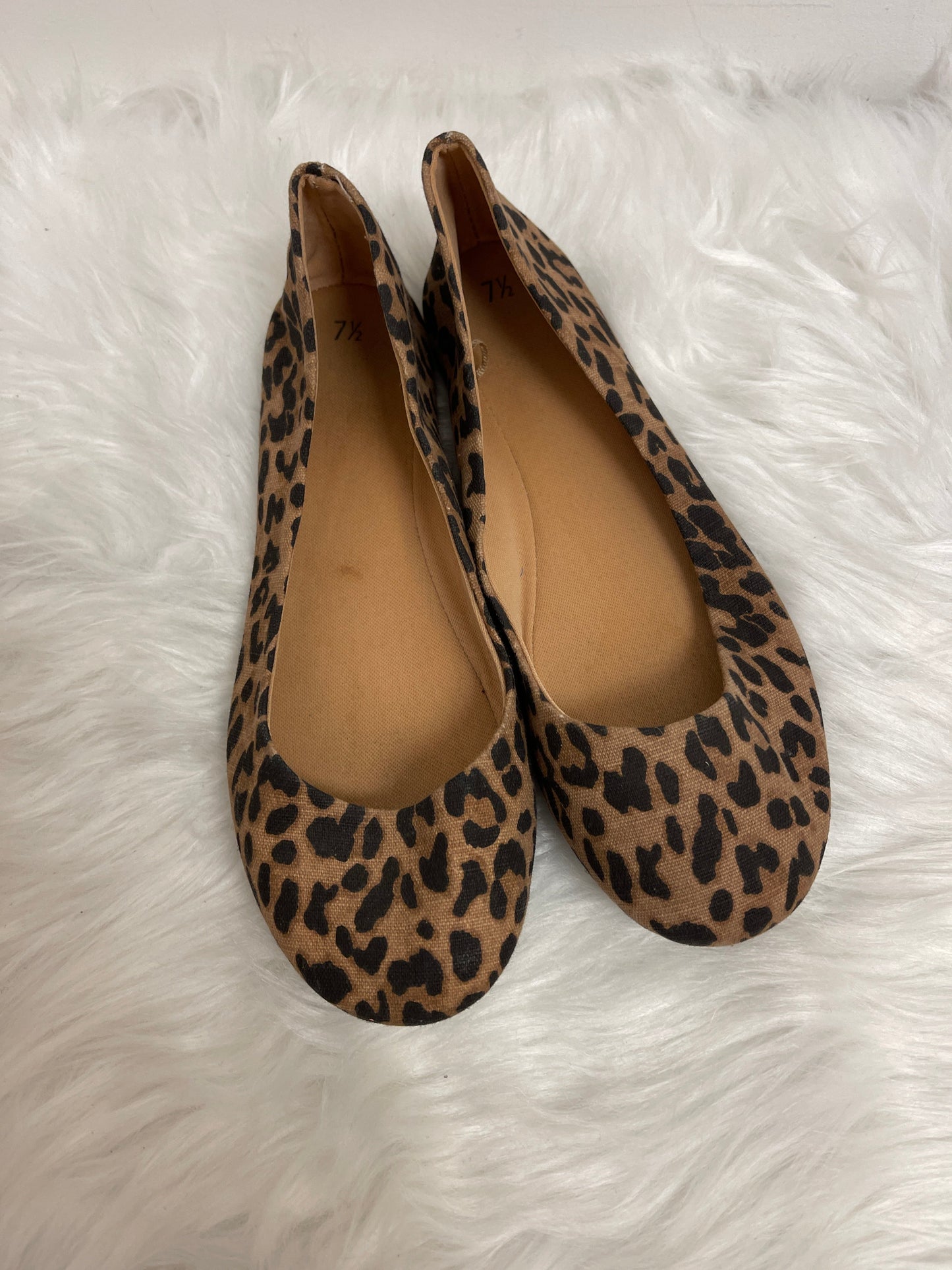 Animal Print Shoes Flats Time And Tru, Size 10