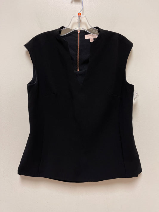 Black Top Sleeveless Designer Ted Baker, Size Xl