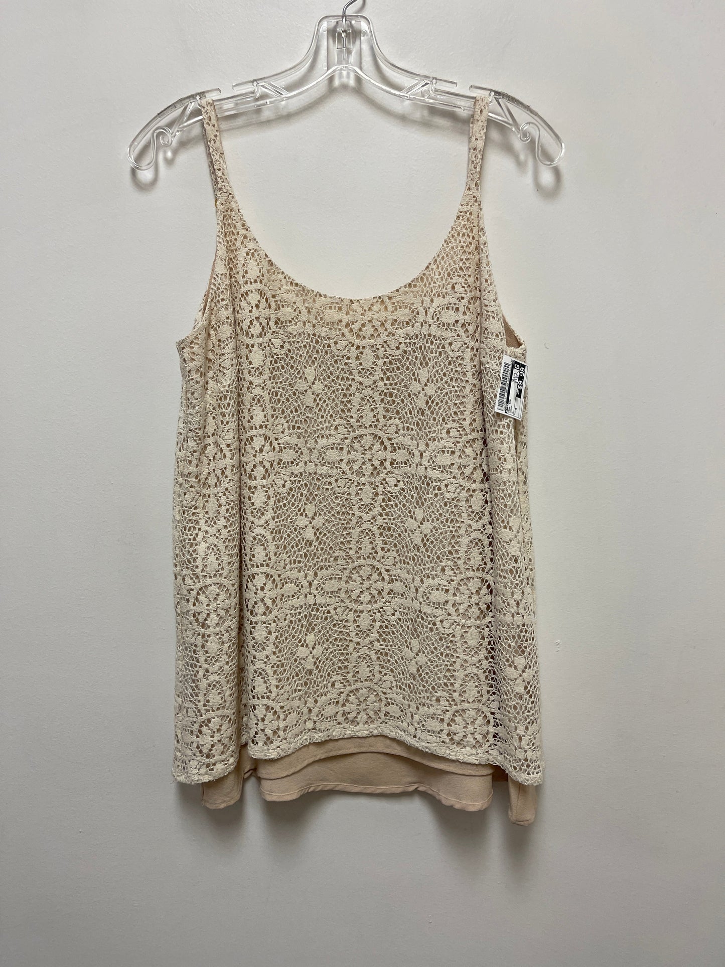 Cream Tank Top Cabi, Size M