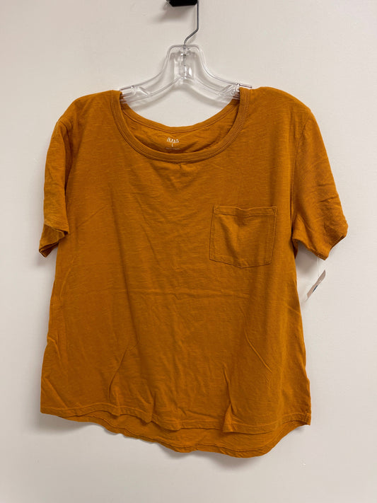 Top Short Sleeve By Ana In Yellow, Size: L