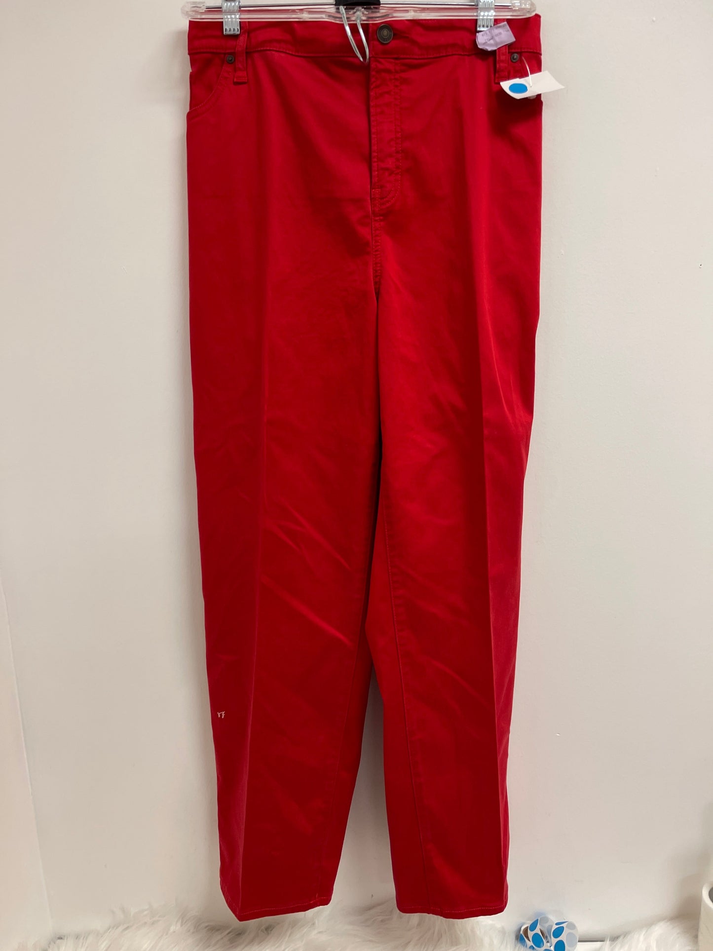 Pants Cropped By Chicos In Red, Size: 20