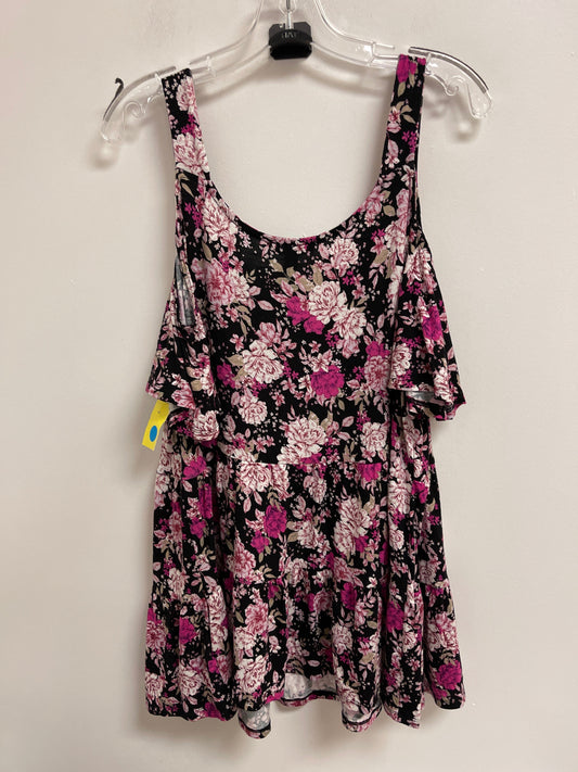 Top Sleeveless By Lane Bryant In Floral Print, Size: 2x