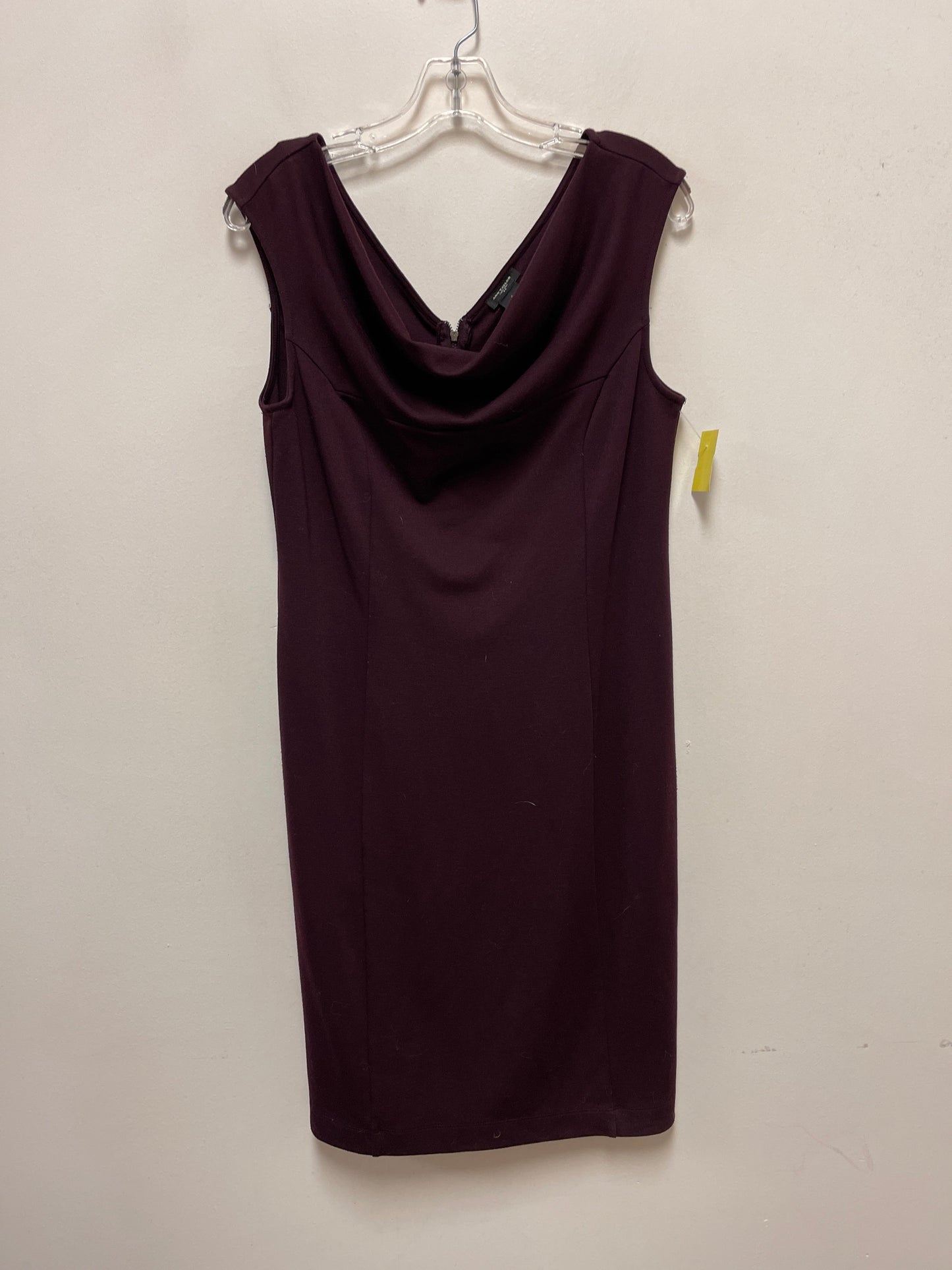 Dress Casual Midi By Ann Taylor In Purple, Size: S