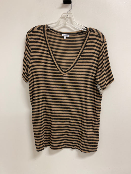 Top Short Sleeve By Splendid In Striped Pattern, Size: S