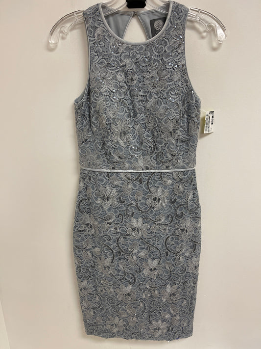 Dress Party Midi By Vince Camuto In Silver, Size: Xs