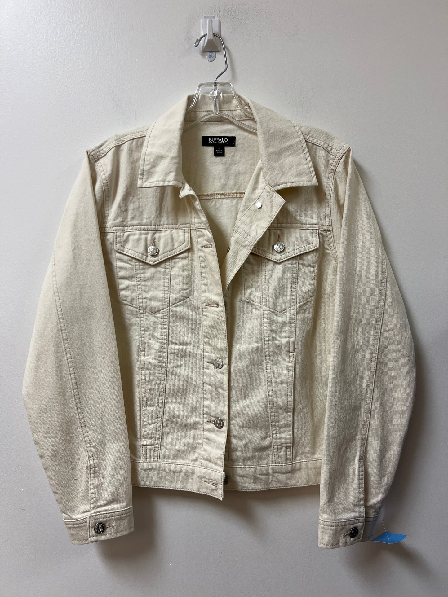 Jacket Denim By Buffalo David Bitton In Cream, Size: S