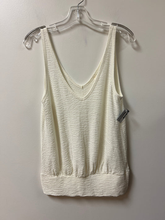 Top Sleeveless By Anthropologie In Cream, Size: S