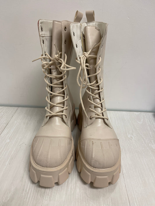 Boots Combat By Cmc In Cream, Size: 8.5