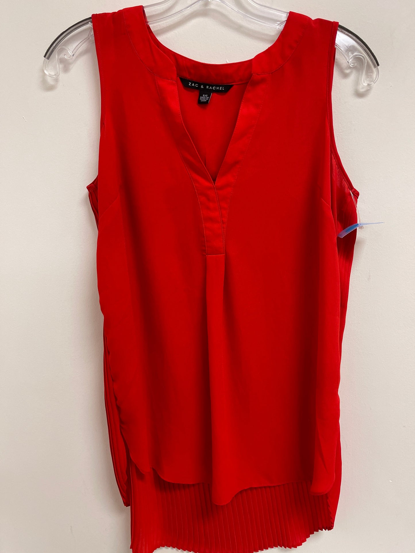 Top Sleeveless By Zac And Rachel In Red, Size: S