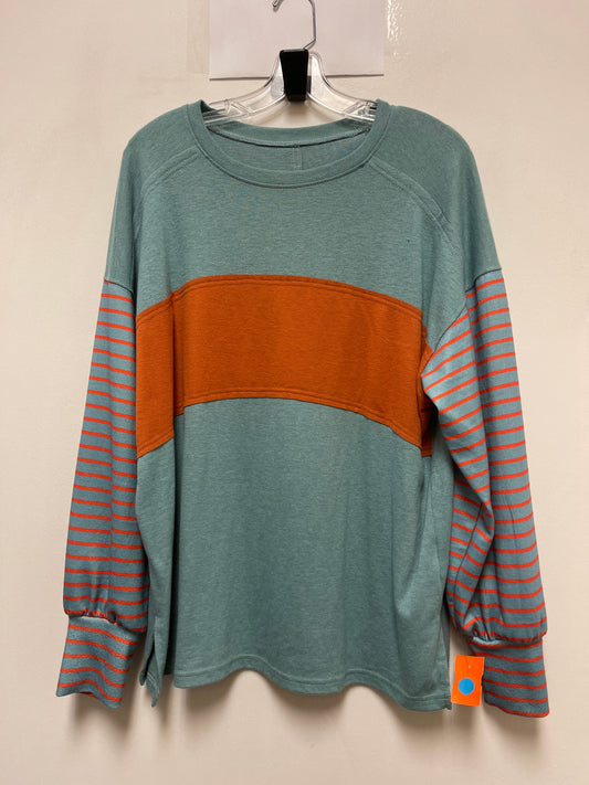 Top Long Sleeve By Clothes Mentor In Green, Size: L