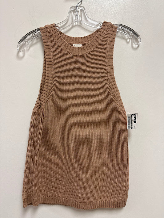 Top Sleeveless By A New Day In Tan, Size: M