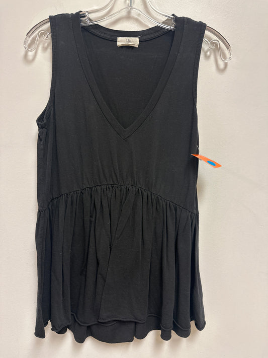 Top Sleeveless By T.la In Black, Size: S