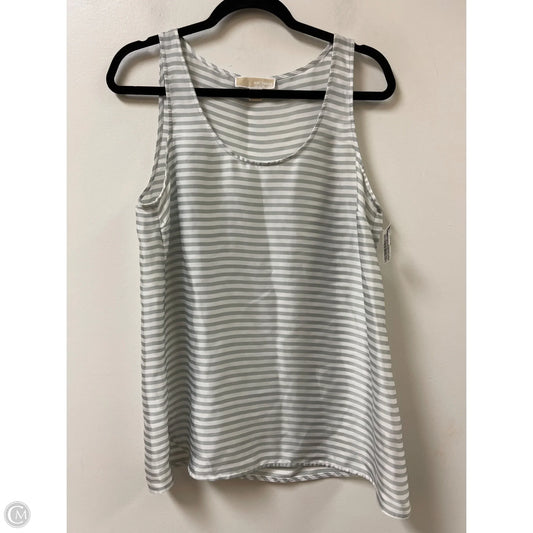 Top Sleeveless By Michael By Michael Kors In Striped Pattern, Size: L