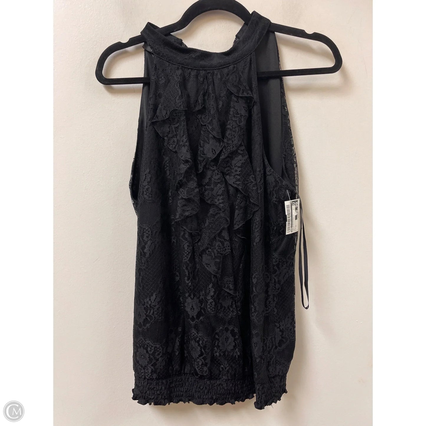 Top Sleeveless By Agb In Black, Size: Xl