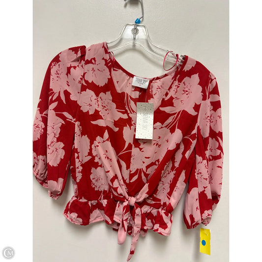 Top Long Sleeve By Sienna Sky In Red, Size: S