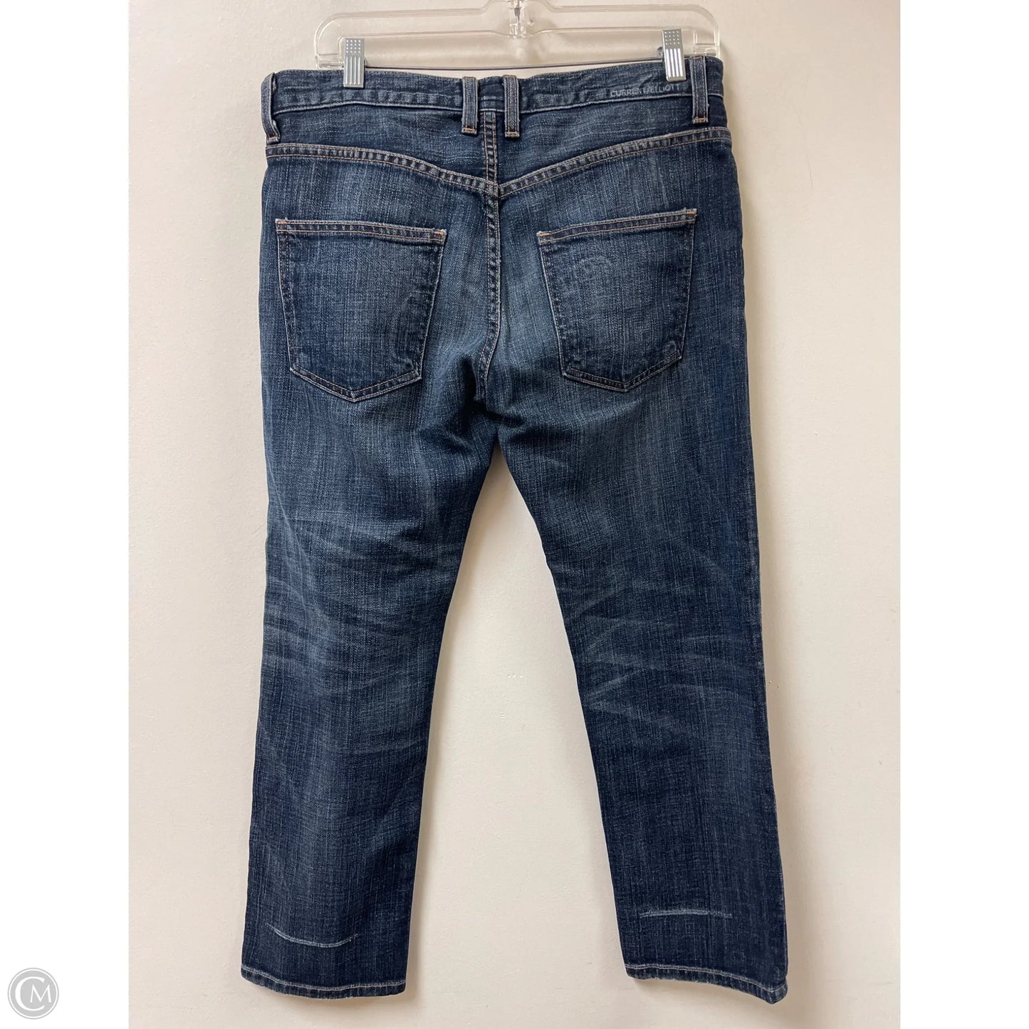 Jeans Boyfriend By Current Elliott In Blue Denim, Size: 2