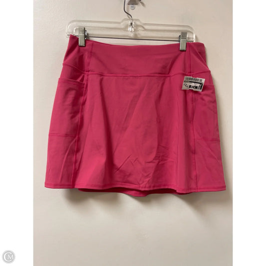 Athletic Skort By Skechers In Pink, Size: 10