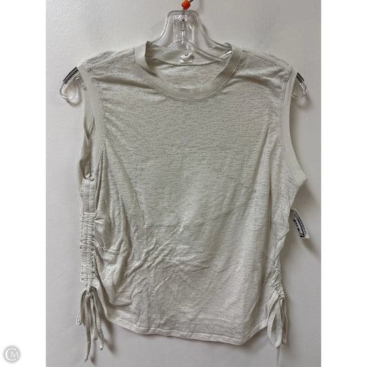 Athletic Top Short Sleeve By Lululemon In Cream, Size: 4