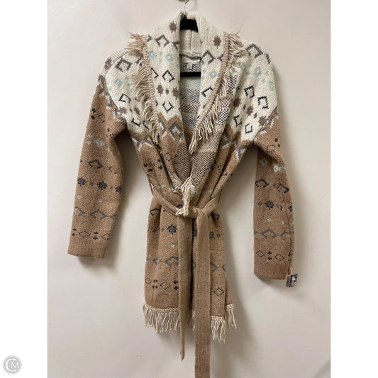 Sweater Cardigan By Lucky Brand In Cream, Size: Xs