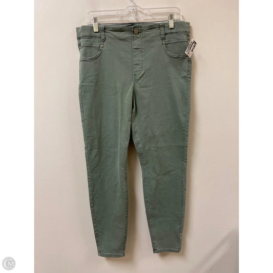 Jeans Skinny By Liverpool In Green, Size: 12
