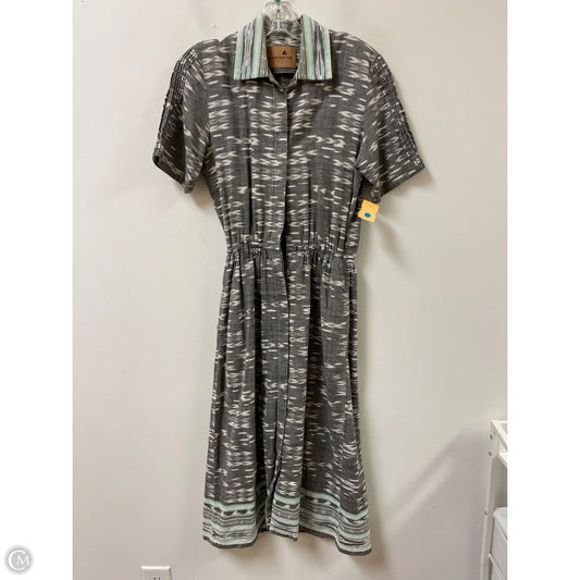 Dress Casual Midi By Liz Claiborne In Grey, Size: S