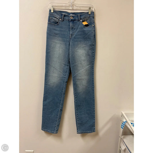 Jeans Straight By Style And Company In Blue Denim, Size: 4