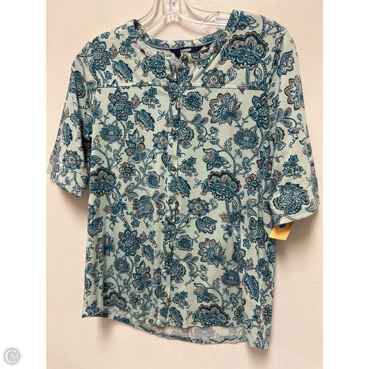 Top Short Sleeve By Lands End In Green, Size: Xs