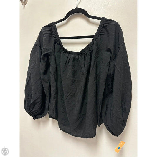 Top Long Sleeve By Express In Black, Size: L