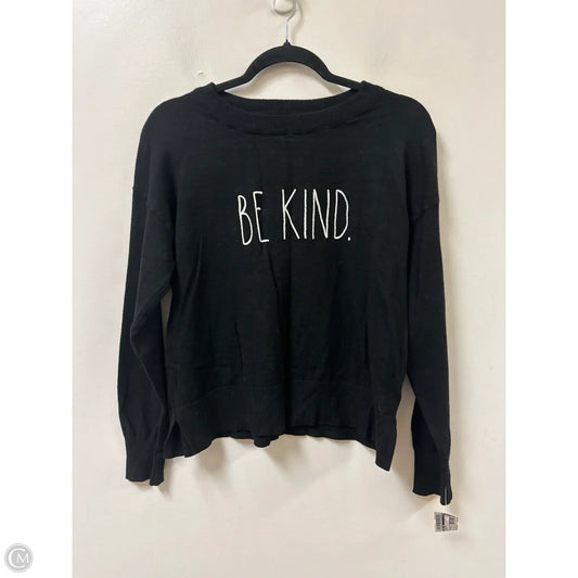 Sweater By Rae Dunn In Black, Size: M