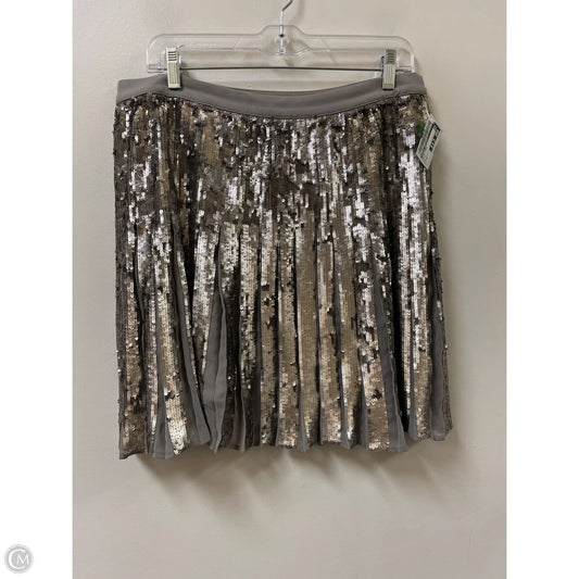 Skirt Midi By Banana Republic In Gold, Size: 8