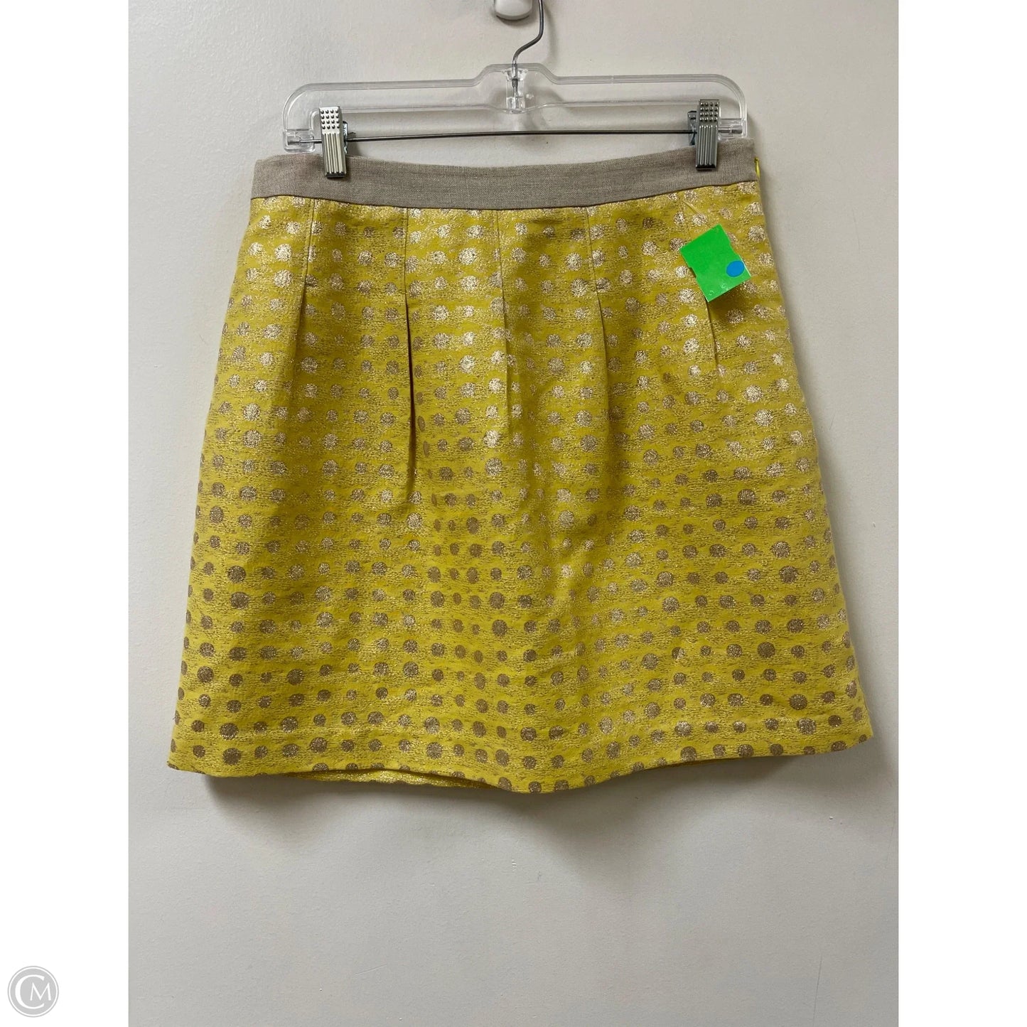 Skirt Mini & Short By Loft In Yellow, Size: 6
