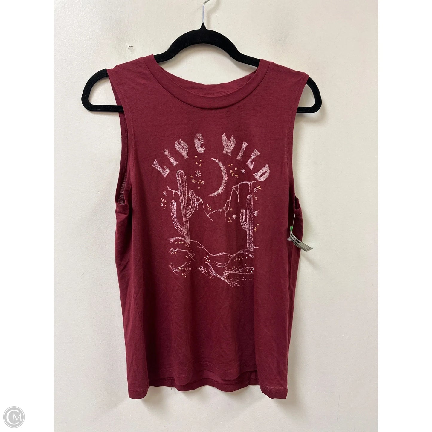 Top Sleeveless By True Craft In Red, Size: S